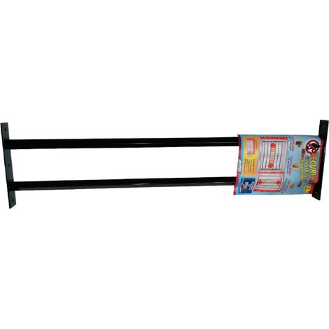 Mottez – Barre de sécurité télescopique 99/188 cm pour fenêtres 26/39 cm – Système de vis indévissables – Protection discrète – B947V