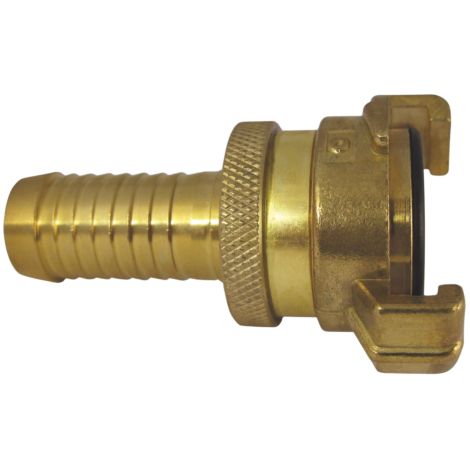 AquaCraft Schlauchkupplung 3/4 Zoll 1001000042 mit Tülle & Kontermutter messing, außen 19mm