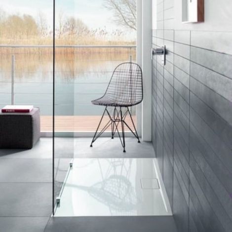 Receveur antidérapant 170 x 90 x 4,8 VILLEROY ET BOCH Architectura Metalrim acrylique rectangle blanc (1/4)