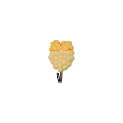 Ganci Adesivi Plastica "Frutta Uva" - mm.50x80h., in blister da pz.2