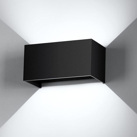 1 pezzo Applique da parete per esterni/interni da 24 W 6000K LED bianco con angolo del fascio regolabile IP65 impermeabile Applique da parete per interni bianca