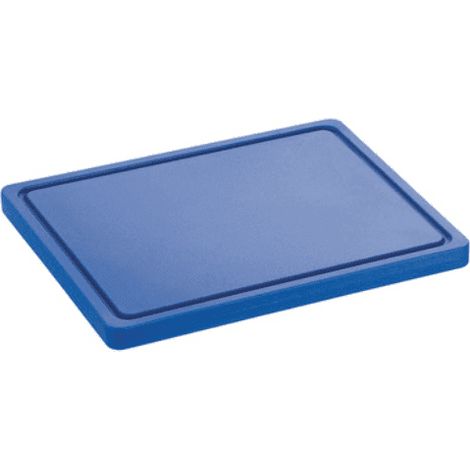 Planche à découper (L)290 x (P)225 mm, HACCP, en polyéthylène bleu (1/3)