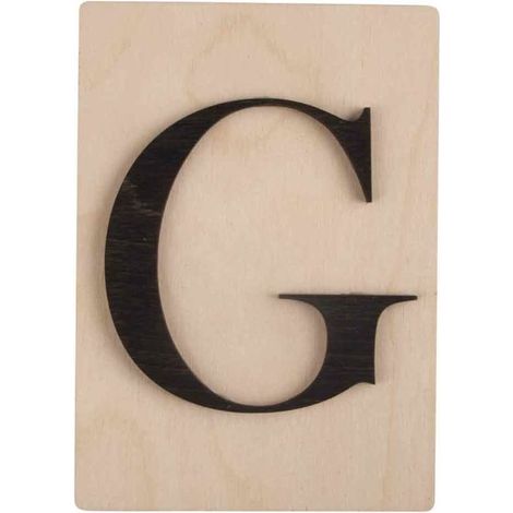Objets décoratifs - RAYHER - Lettres en bois déco - 14,9 x 10,5 cm - Style contemporain (1/2)