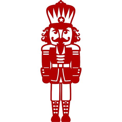Nussknacker-Anhänger mit durchbrochener Stickerei, Weihnachtsdekoration