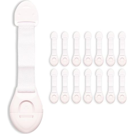 14 Pièces Bloc Tiroir Securite Bebe, Securite Bebe, Bloqué Porte Sécurité Enfant, Fermeture Placard, Securite Fenetre Enfant, Convient Aux Tiroirs, Tiroirs de Sécurité Pour Enfants (1/5)