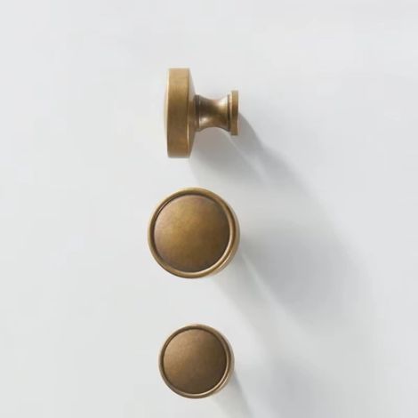 Poignées en laiton pour meubles rétro antiques, style rustique (1/5)