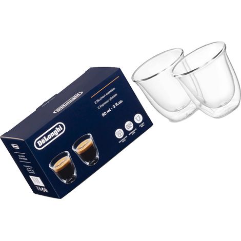 Ersatzteil - Glastassen (Set von 2) - - DELONGHI, KENWOOD, ARIETE, SIMAC, SUPERCALOR