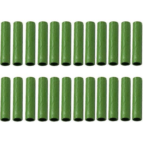 Lot de 20 20MM jardin Stake droit connecteurs plastique jardin Stake Connecting tuyau renforcé plante support Stake (1/5)