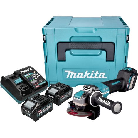 Makita GA 044 GM201 Akku Winkelschleifer 40 V max. 125 mm X-LOCK Brushless + 2x Akku 4,0 Ah + Ladegerät + Makpac (1/5)