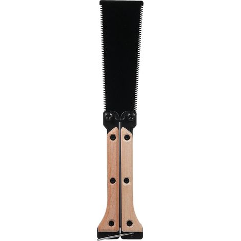 Scie à main, outils de menuiserie, mini scie pliante, scie à ras, scie pliante à double lame, scie à tirer pour bois dur