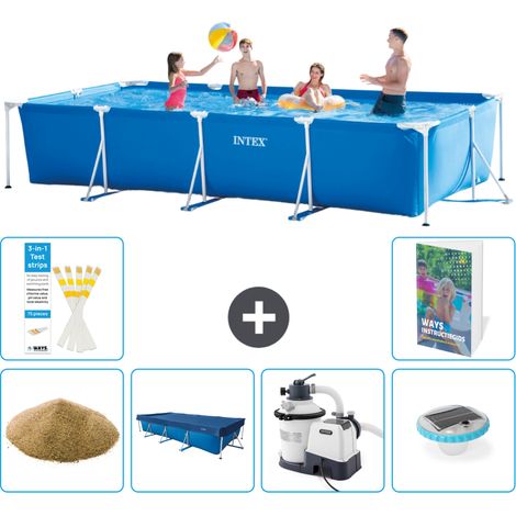 Rechteckiger Frame Pool - 450x220x84 cm - 7-teilig S56