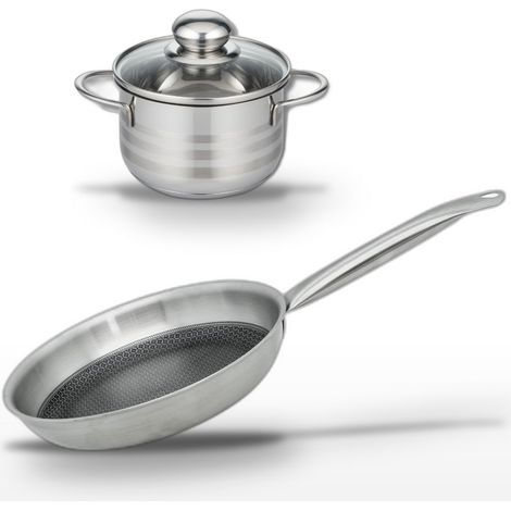 Lot Poêle 28cm et Faitout 16cm Elo Relief Solution (1/5)