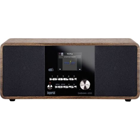 Imperial DABMAN i200 V2 Radio Internet da tavolo DAB+, FM, Internet AUX, USB, DLNA, LAN, Internetradio Legno (1/5)
