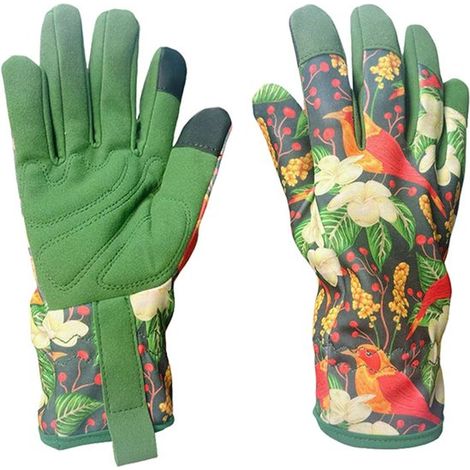 Gants - Gants anti-crampons - Gants de jardinage - Gants de jardinage pour femmes - Idées cadeaux pour le jardin - Adaptés au désherbage, à l'élagage, à la récolte, à l'élevage, au camping et aux acti (1/2)