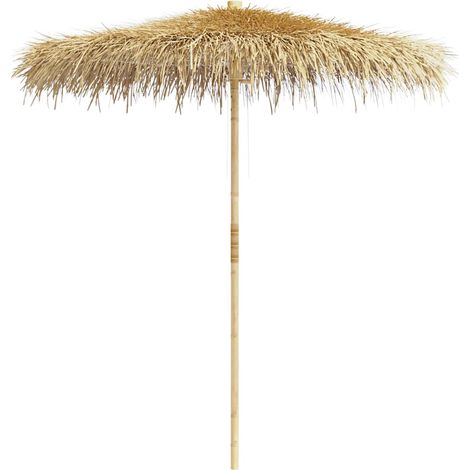 Maison Exclusive - Parasol en bambou avec toit en feuille de bananier 270 cm (1/5)