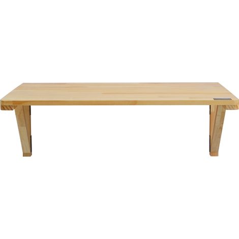 Mophorn Wandklapptisch, 31,5" x 23,62", Holzklapptisch, schwebender Schreibtisch mit Eisenhalterung, zusammenklappbar für kleine Räume, Home Office, Esszimmer, Waschküche, Küche, Bar