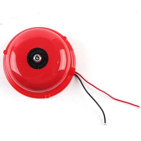 Cloche Alarme Incendie 100 DB, Cloche Électrique Klaxon D'alarme Cloche Électrique de Type à Gâche Interne, pour L'atelier D'usine D'évacuation D'urgence D'alarme (1/5)