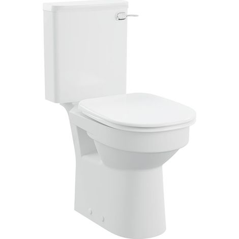 AKW Navlin Doc M Raised Height Close Coupled Pan with Lever Cistern 750mm Projection - Excluding Seat (1/3)