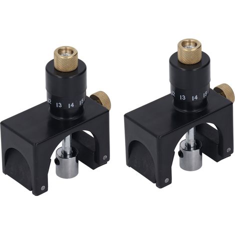 Lot de 2 Gabarits de Réglage Rabot Acier Haute Carbone Jauge Magnétique Outil de Calage Précision (1/5)