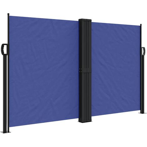 Maison Exclusive - Seitenmarkise Ausziehbar Blau 140x600 cm