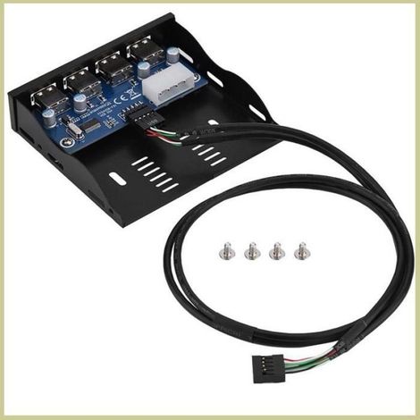 Cocosity Diskettenlaufwerk-Panel, 4 USB 2.0-Schnittstellen, Schnellladefunktion, Computerzubehör (1/5)