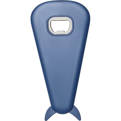 Ouvre-bouteille magnétique léger et compact pour cuisine et bar, ouvreur de canettes et tire-bouchon pratique en bleu. (1/5)
