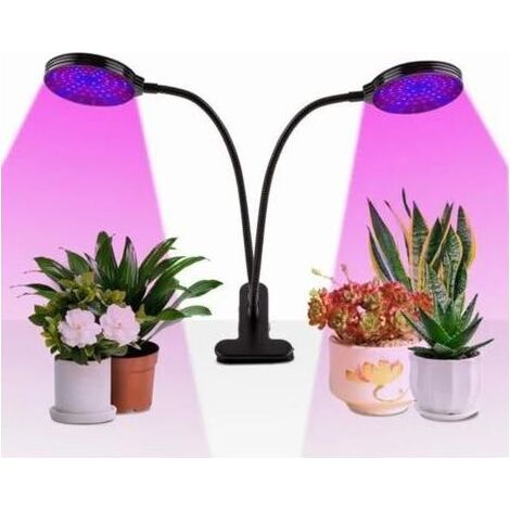 [LED Grow Light] Lampe de croissance à spectre complet pour plantes, minuterie à distance, 5 modes ajustables, imperméable (1/4)