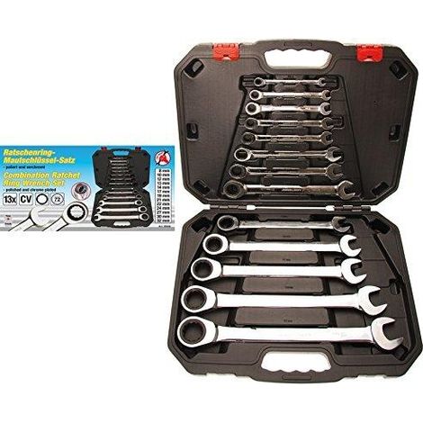Kraftmann, 30006, Maul set chiave a cricchetto, 8-32