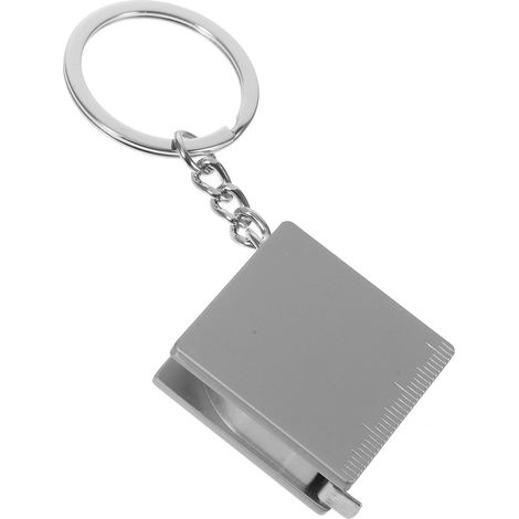 Porte Cle Metre Ruban à Mesurer Métallique Rétractable 1 Mètre avec Anneau Porte-clés Portable Pratique pour Usage Extérieur (1/5)
