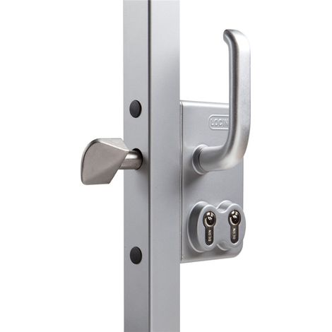 Locinox – Serrure double cylindre INOX 60 mm – Mécanisme en acier inoxydable – Pêne de nuit double fermeture – Pour profil 40 à 120 mm