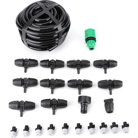 Kit Irrigation Goutte À Goutte - Buse Réglable Avec Filtre - Pour Jardin Serre Balcon - Ensemble Complet (1/5)