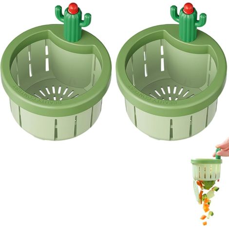 Strainer of Drain Sink of Kitchen Cactus,2Pcs for Sinks 7.8cm Filter Sink a Discharge Automatic a Pressure,ABS Handle User-friendly,Drainage Fast and Filtering in Softness (1/5)