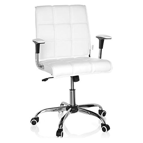 Siège de bureau / siège tournant ERNESTO similicuir blanc hjh OFFICE