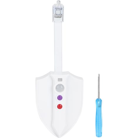Lampe LED de Toilette avec Sensor de Mouvement et UV - Flexible, IP65, 8 Couleurs, Matériel Plastique