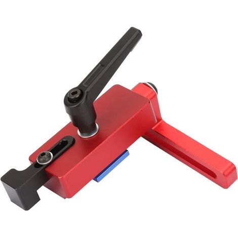 45 Types Outil de menuiserie Mitre Track Piste Stop t-Nut Dispositif de Limite de Longueur Précise Outil de Travail du Bois de Limite d'Onglet Rouge (1/5)