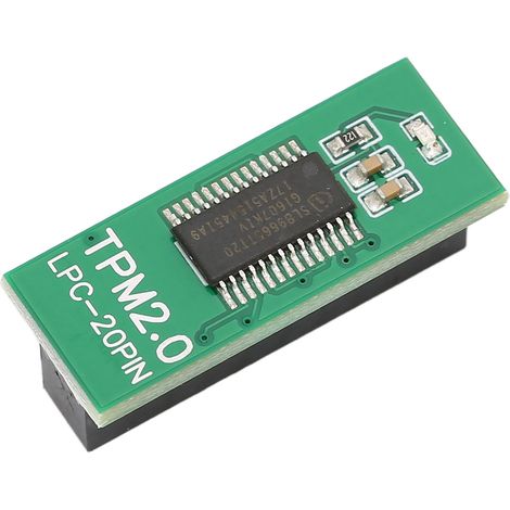 Module de sécurité TPM 2.0 20 broches - Processeur de cryptage renforcé pour PC - Composant système LPC (1/5)