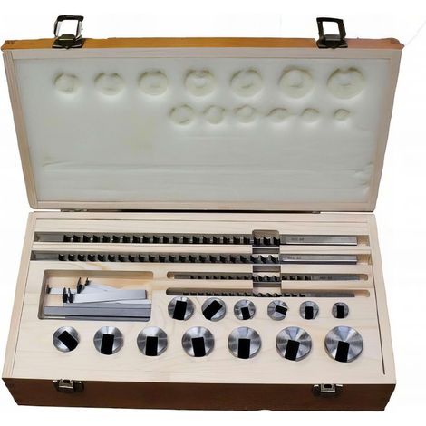 Kit de broches pour usinage de clavettes - 22 pièces