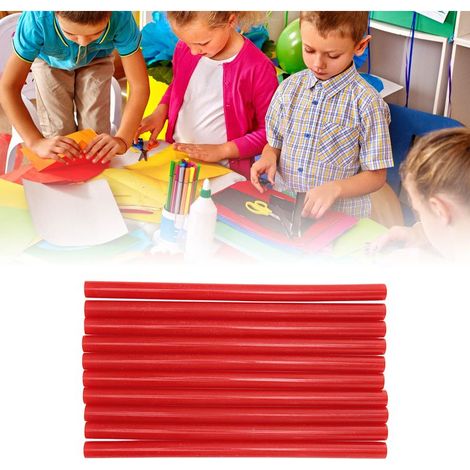 [Bâtons de colle thermique] - Lot de 10 bâtons thermiques en caoutchouc 11x200mm, pour arts, artisanat et réparations domestiques (1/5)
