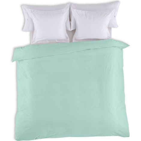 FUNDA NORDICA lisa color aqua - Cama de 135/140 (1 pieza) - 50% algodón / 50% poliéster - 144 hilos. Gramage: 115 (1/4)