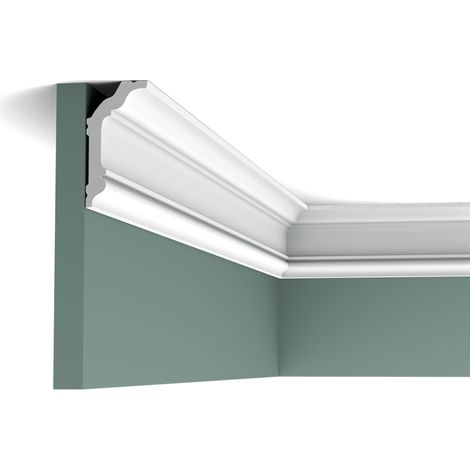 Cornice soffitto parete Orac Decor CX176 AXXENT modanatura tipo stucco design classico bianco 2m (1/4)