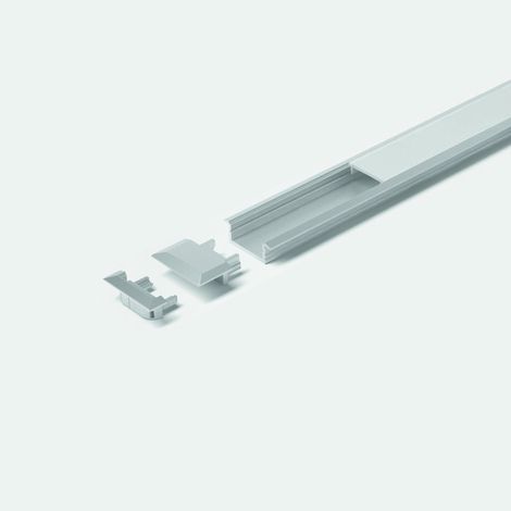 Halemeier ChannelLine C Alu/Opal L=3000 mm Alu- und Abdeckprofil