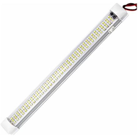 1pcs Barre lumineuse à LED d'intérieur 12 V 108 bandes lumineuses LED bande LED 12 volts avec interrupteur pour voiture camion lit fourgon bateau cargo armoire de remorque fermée éclairage (1/5)