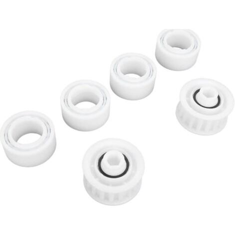 （12×18×4.8cm）Lot de 4 Roues de Guidage de Rechange pour Nettoyeur de Piscine avec 2 Engrenages de Poulie pour pour Accessoire de Nettoyeur de Piscine Robot Dolphin