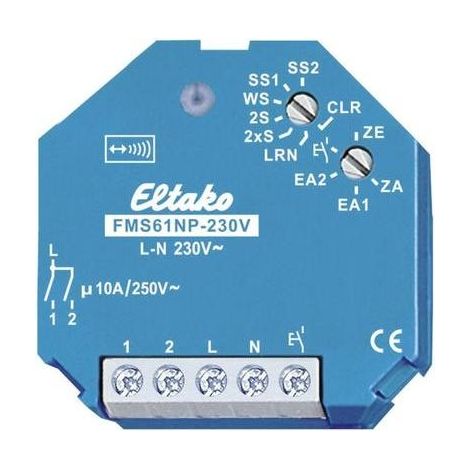 Eltako FSB61NP 230V actuador inalámbrico azul blanco
