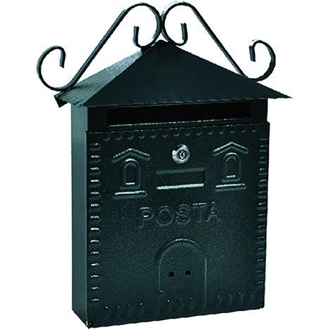 CASSETTA POSTALE cm 30 x 10 x H 36 - rame antracite (1/5)