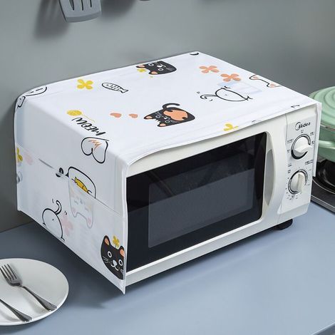 Housse De Protection Micro-Ondes À Micro-Ondes À Micro-Ondes À Micro-Ondes avec Poches De Rangement Decor De Maison Decor Cuisine Toaster Appliance Protector (1/5)
