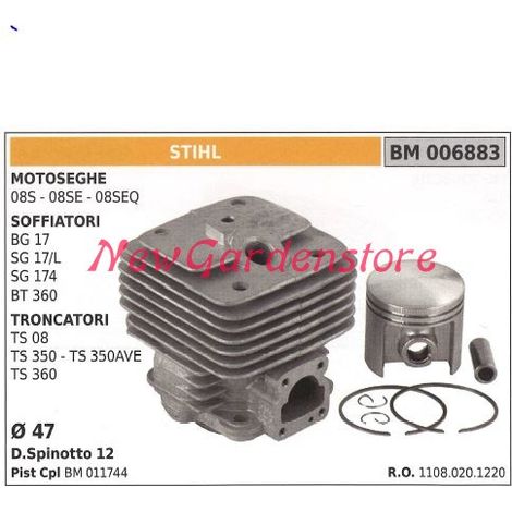 Segmentos cilindro vástago STIHL motor motosierra 08S 08SE 08SEQ 006883