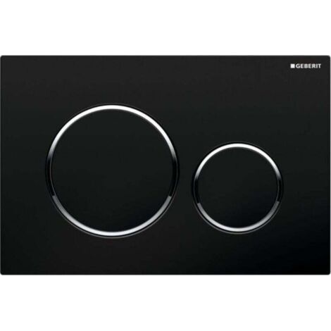 Placa de accionamiento Geberit DUOFIX SIGMA20, negro/cromo (115.882.KM.1) (1/3)