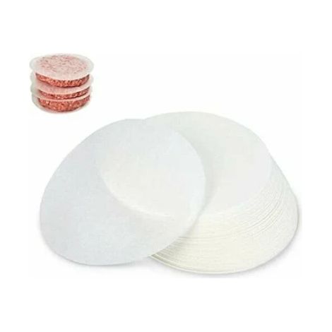500 feuilles de papier antiadhésif, diamètre 12,5 cm, pour steak effiloché, poêle à hamburger (1/5)