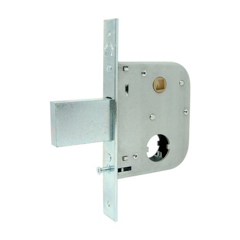 SERRATURA CANCELLO INFILARE 075450 WELKA  B.Q ZINC F.MM 22 M1,5+SCR+Q8 E.MM 45 C.MM 58